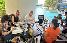 Watercolor therapy, FabricAcrylics 4 Couples/retreat Workshop