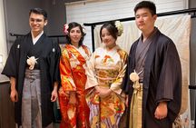  Kimono experience and Japanese home-cooking lesson Osaka Umeda 