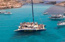 Comino Blue Lagoon Prime Catamaran Tour with All Inclusive