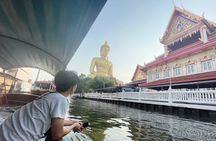 Private Bangkok Small Teak Boat Canal Tour with Cooking in Garden
