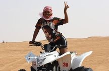 Dubai Desert Safari with Quad Bike, Camel Ride, Sandboard and BBQ