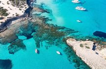 Blue Lagoon Latchi Pafos, glass bottom boat+water slide F/D trip