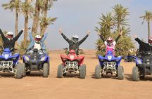 ATV ride in the desert palm grove Marrakech