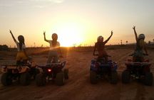 ATV ride in the desert palm grove Marrakech