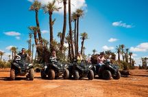 ATV ride in the desert palm grove Marrakech