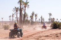 ATV ride in the desert palm grove Marrakech