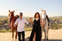 Horse Riding in Cappadocia through fairy chimeys