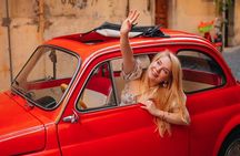 Rome Fiat 500 Vintage photo experience 