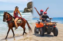 NEW!! Combo ATV & Horseback Ride. Beach & Desert. Tequila Tasting
