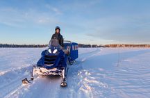 Family Snowmobiling in Rovaniemi, Apukka Resort