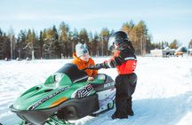 Family Snowmobiling in Rovaniemi, Apukka Resort