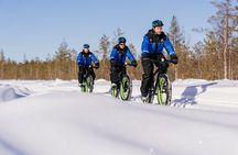 Winter eFatbike Tour in Snowy Forest in Rovaniemi Apukka Resort