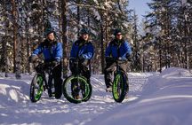 Winter eFatbike Tour in Snowy Forest in Rovaniemi Apukka Resort