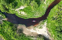 Canoe Down The River Trip in Lapland
