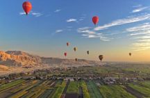 Hot Air Balloon & Felucca sailling boat in Luxor