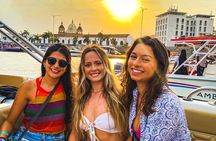 Golden Hours Cartagena: Sunset Boat Ride, Open Bar & Island Party