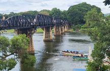 Boat trip River Kwai and Erawan Falls Full Day Tour From Bangkok
