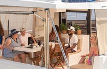 Hersonissos: Sunset Catamaran Cruise with Snacks and Drinks