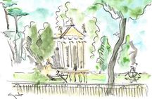 Watercolor Private Tour at Villa Borghese Rome with Guido
