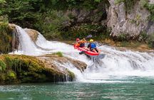 Kayaking in Mreznica Waterfalls near Slunj and Plitvice Lakes 
