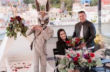 Marriage proposal in Walking Tour in Guanajuato.