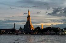 Hidden canal , Bangkok twighlight & temple