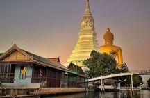 Hidden canal , Bangkok twighlight & temple