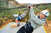 Zipline Extreme at Canopy Costa Azul: suspension bridge, rappel and ziplines