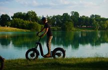 Off-road scooter outing between lakes and Pessac-Léognan vineyards