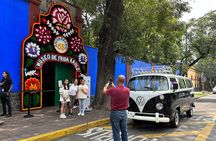 Mexico City Private tour to Coyoacan & Xochimilco on 1975 VW Bus 