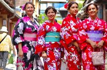 Kyoto Kimono Rental mimosa Kodaiji Ladies Plan with Hair Set