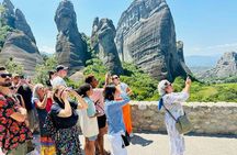 Athens: Meteora Monasteries DayTrip at 9am, Sunset, Caves & Lunch