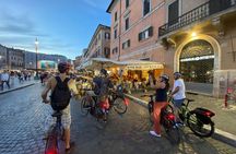 Guided Night Tour by E-bike with Typical Gelato in Rome