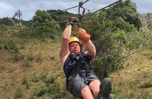 Zip line with 7 waterfall