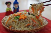K-food cooking Japchae Mandu Tteokbokki & Fishcake