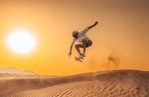 Private Sunset Desert Safari:SandSurfing, Camel Ride & BBQ dinner