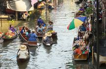 Maeklong Railway and Floating Markets with Great Pagoda Temple