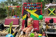 Bamboo Rafting & Catamaran Party Boat with Open Bar & Snorkeling