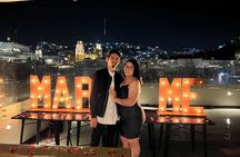Marriage proposal in Walking Tour in Guanajuato.