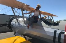 Historical Flight in an Open Cockpit Biplane from WWII