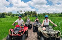 2 hour Bali ATV Ride Ubud waterfall jungle and rice fild track 
