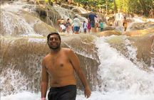Private Transportation to Blue Hole & Dunns River Falls-w Drinks!