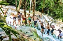 Private Transportation to Blue Hole & Dunns River Falls-w Drinks!