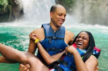 Private Transportation to Blue Hole & Dunns River Falls-w Drinks!