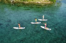 Sunrise on Paddleboard with breakfast in the lagoon of 7 colors