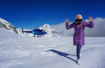 Private Flight: 4 Glaciers with 2 Snow Landings - 60mins
