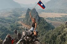 Vang Vieng Tour B - Nam Xay Viewpoint Hike & Blue Lagoon 1 Tour