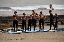 small group surf lesson in Playa de las Américas,Tenerife