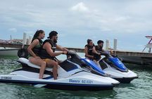 4-Hour Guided Jet Ski Tour to Secret Beach, San Pedro, Belize.
