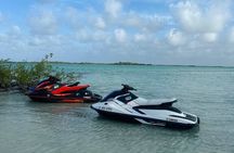 4-Hour Guided Jet Ski Tour to Secret Beach, San Pedro, Belize.
